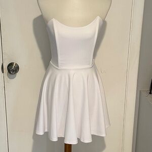 Lucy in the‎ Sky - Fit And Flare Straples Mini Dress - Size S.